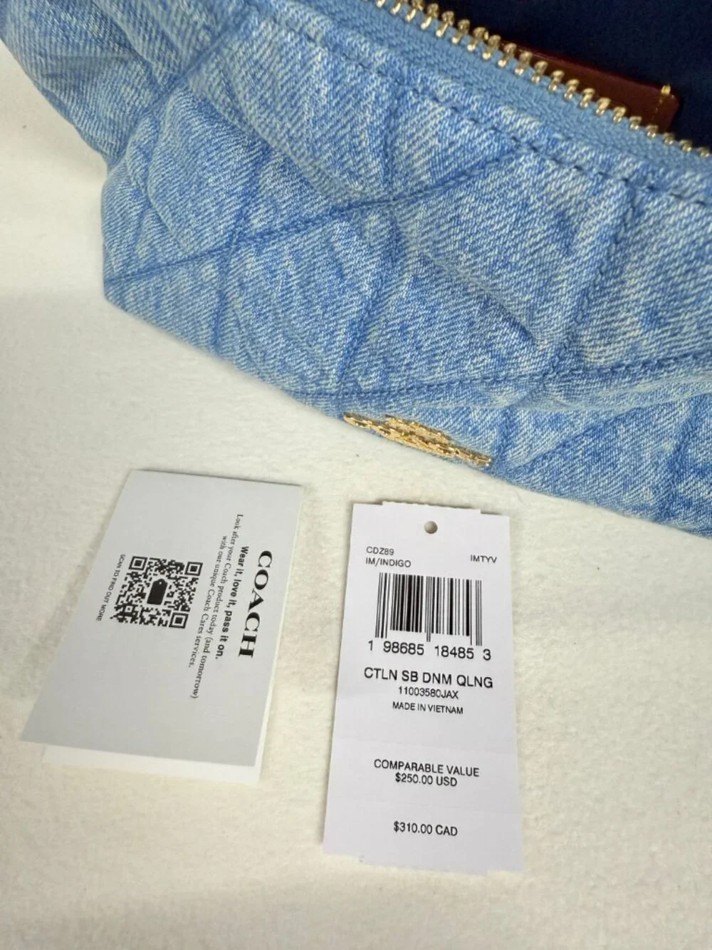coach Caitlin Shoulder Bag With Quilting cdz89